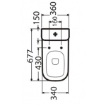 Roca 801472 Gap 原裝油壓廁板